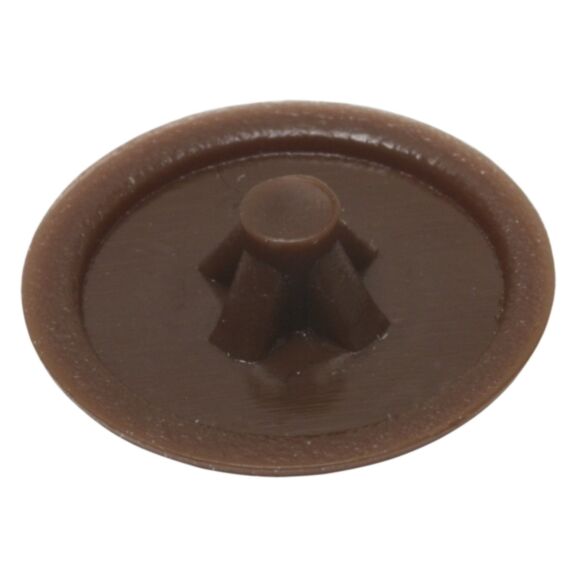Cache-vis pour vis empr. PZ, brun noisette, PZ 3, plastique