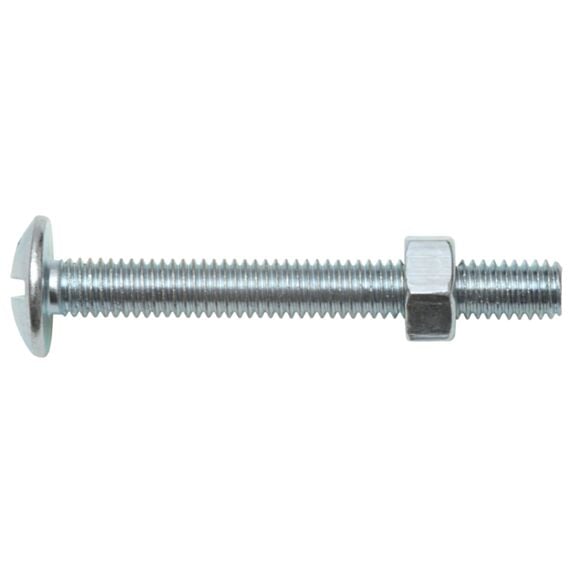 Boulon poêlier ZI avec écrou 8 x 50 mm x5 - SWG