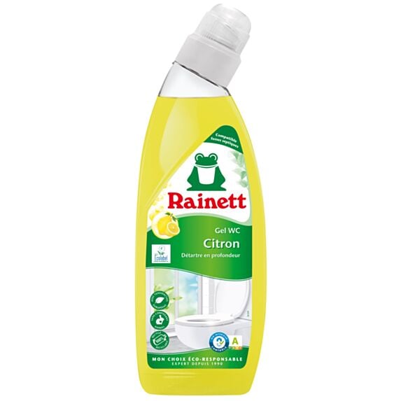 Nettoyant gel WC écologique citron 750 mL - RAINETT