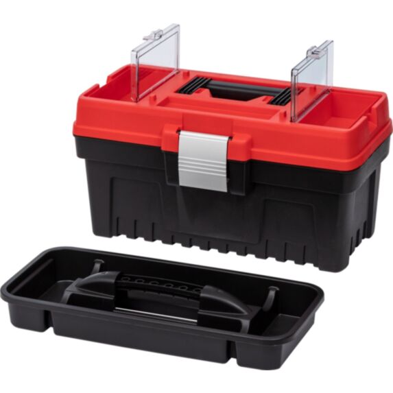 Boîte à outils multifunctionnelle 36 x 19 x 19 cm noir/rouge - TOOD