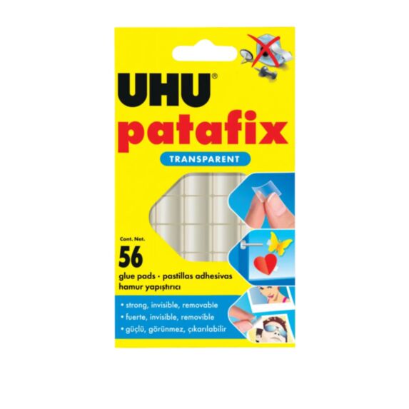 Pastilles de colle Patafix Transparent 56 unités - UHU
