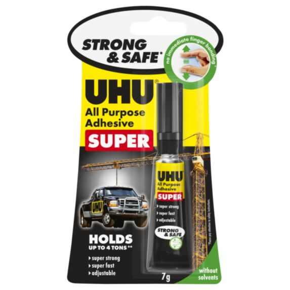 Colle super glue Strong & Safe Gel 7g - UHU