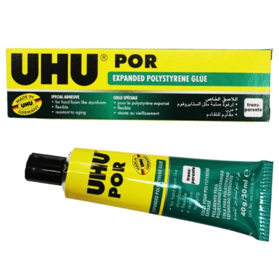 Colle polystyrène expansé transparente 40g - UHU