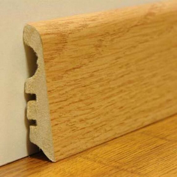 Plinthe mélaminée frêne blanc 2400x58x19