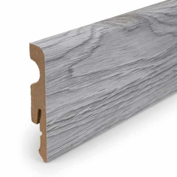 Plinthe MDF décor chêne Atlas blanc - SUP BOIS