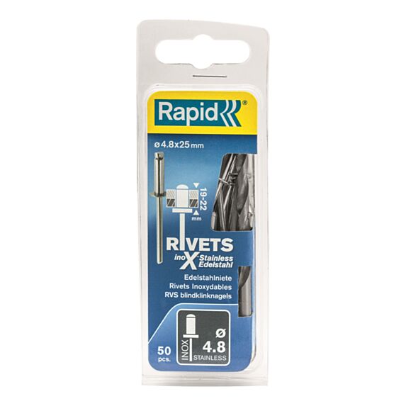 Rivets inoxydables ø 4,8 x 25 mm