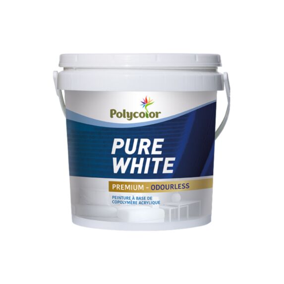 Peinture d'intérieur Pure White 5 L - POLYCOLOR