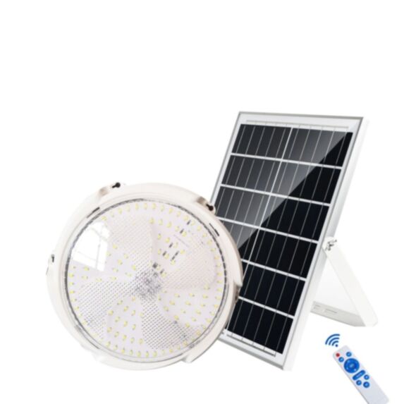 Plafonnier 28cm blanc solaire 300W IP54