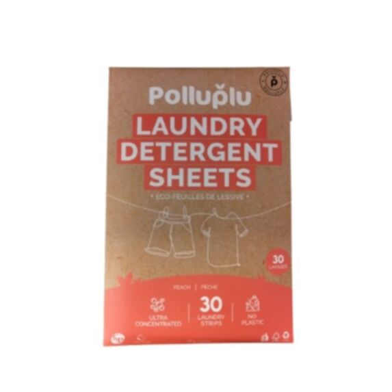 30 lingettes de nettoyage linge écologique peach blossom - POLLUPLU