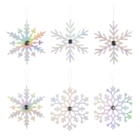 Flocons de neige irisés à suspendre - UBL