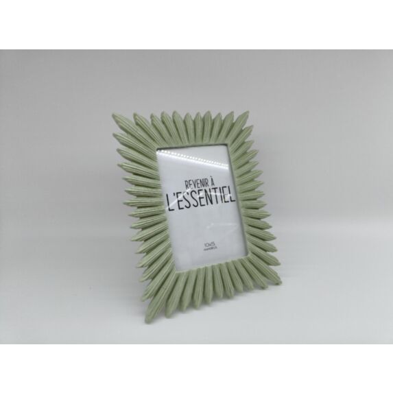 Cadre photo Maison Familiale 22 x 17 cm bois vert