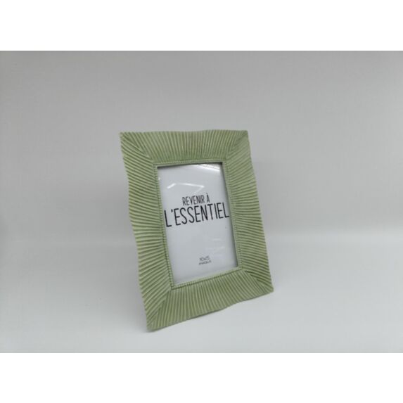 Cadre photo Maison Familiale 21 x 16 cm bois vert