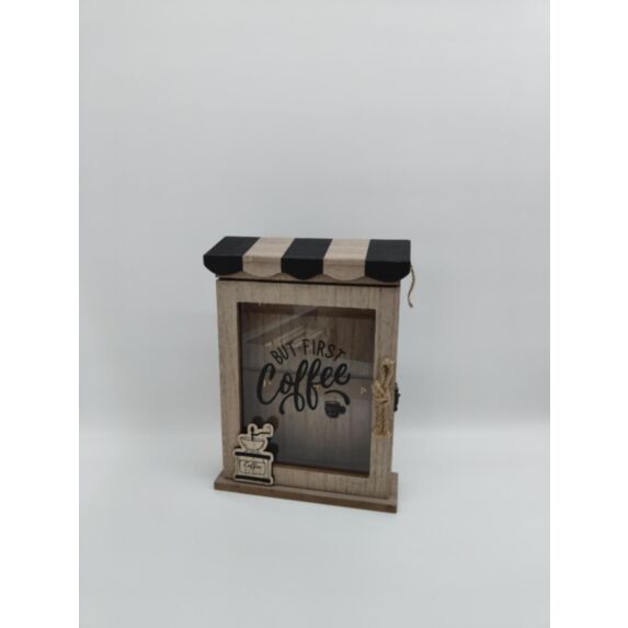 Range caspsules Maison Familiale 19 x 6 x 26 cm bois