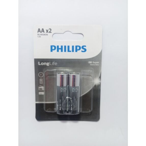 2 piles zinc Longlife AA - PHILIPS