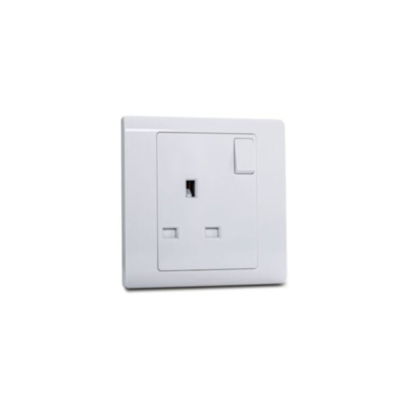 Prise de courant avec interrupteur 13A Standard BS R2757WHI - MK HONEYWELL