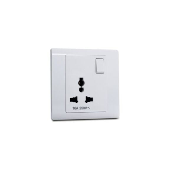 Prise de courant multistandard avec interrupteur 16A R2835WHI - MK HONEYWELL