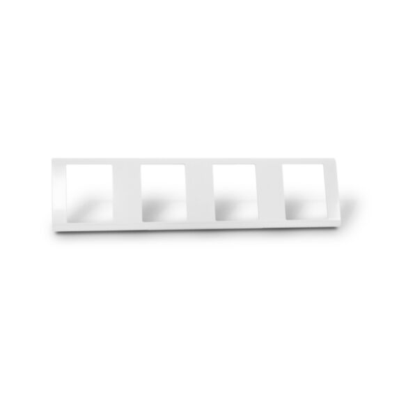 Cadre quadruple pour interrupteur et prise R41HWHI - MK HONEYWELL
