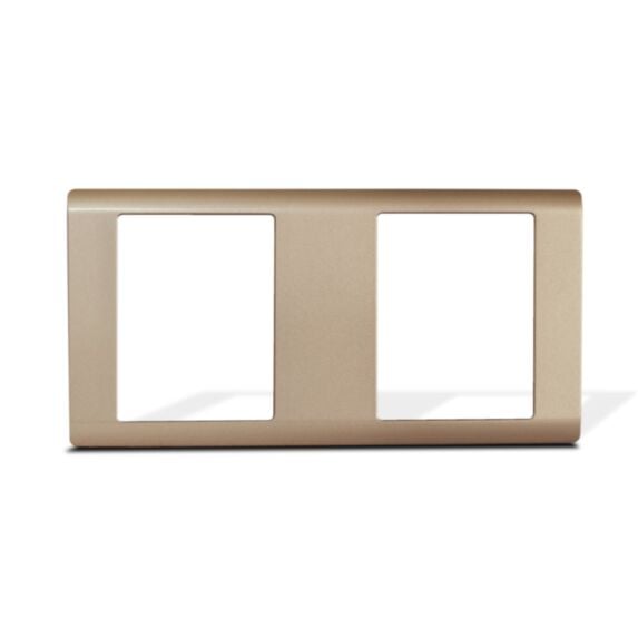 Cadre double pour interrupteur et prise R21HCGL - MK HONEYWELL