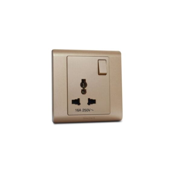 Prise de courant multistandard avec interrupteur 16A R2835CGL - MK HONEYWELL