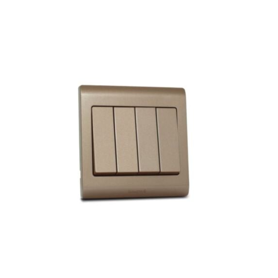 Quadruple interrupteur va-et-vient 16A R4784CGL - MK HONEYWELL