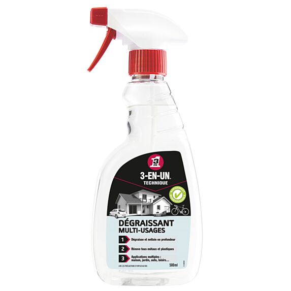Dégraissant multiusage  3-EN-UN biodégradable 500ml