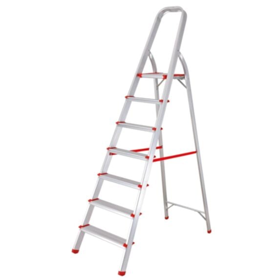 Échelle domestique 7 marches aluminium 188 cm