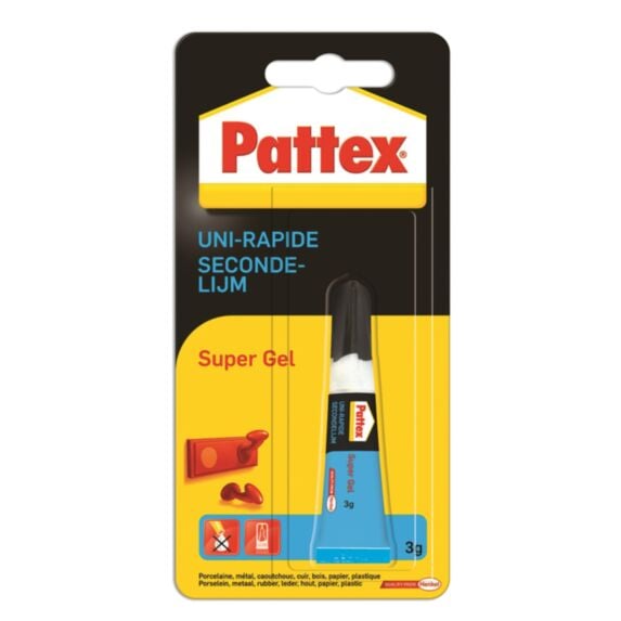 Colle Cyanoacrylate Uni-Rapide Gel 3gr - PATTEX
