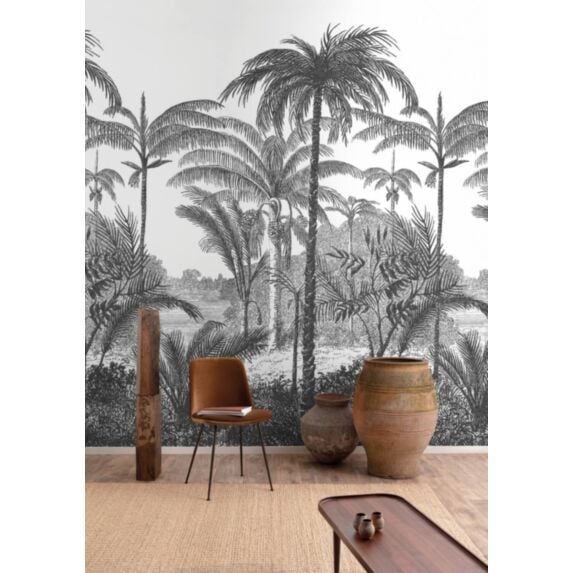 Papier peint panoramique Palm Scenery 1,59 x 2,80 m - GRANDECO