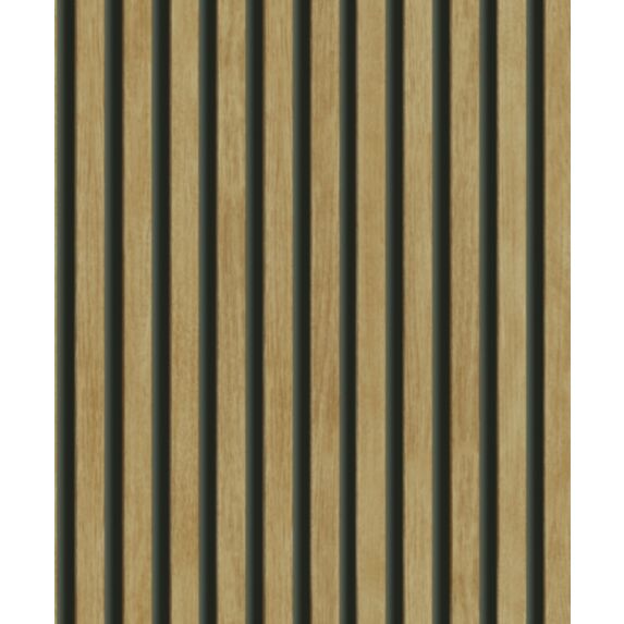 Papier peint vinyle intissé Bois Hermes chêne foncé 0,53 x 10 m - GRANDECO