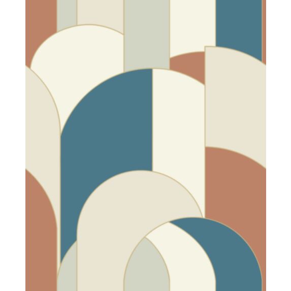 Papier peint vinyle intissé Lugano multicolore 0,53 x 10 m - GRANDECO