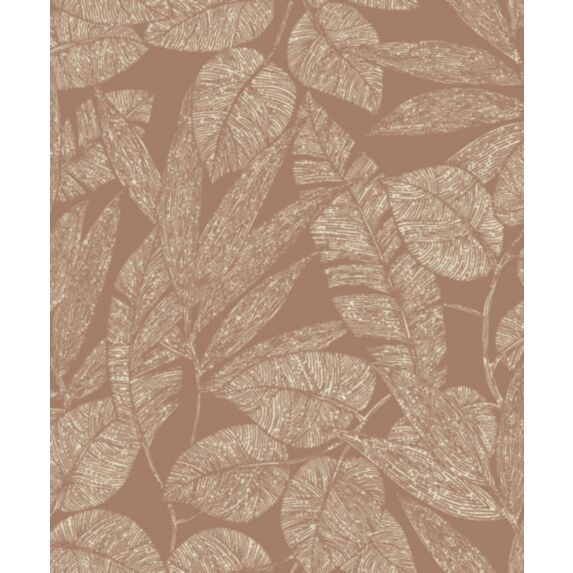 Papier peint expansé intissé Lorena terracotta 0,53 x 10 m - GRANDECO
