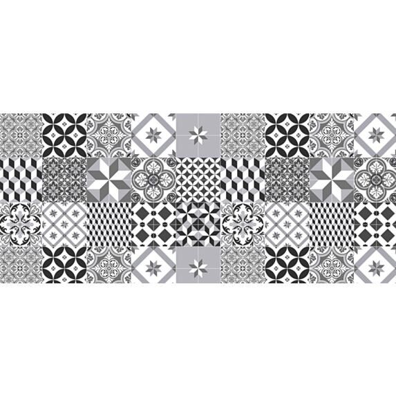 Film adhésif en rouleau Hobbyfix carreaux de ciment 45 cm x 2 m 