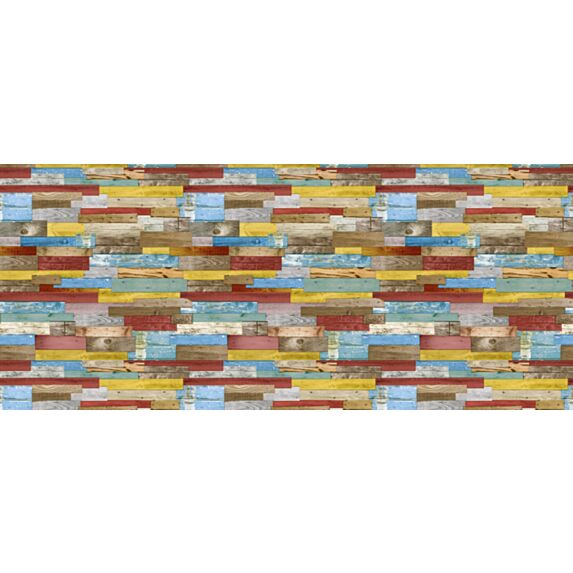 Film adhésif en rouleau Hobbyfix bois arc en ciel 45 cm x 2 m 