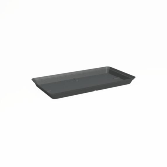 Soucoupe Capri rectangulaire XL 80 cm anthracite - ARTEVASI