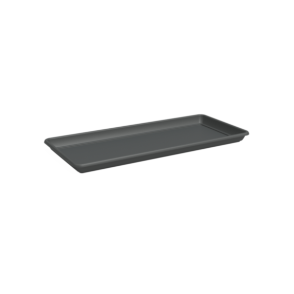 Soucoupe Venezia rectangulaire XL 80 cm anthracite - ARTEVASI