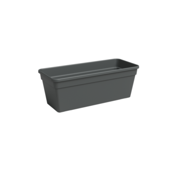 Jardinière Madagascar 50 cm anthracite - ARTEVASI