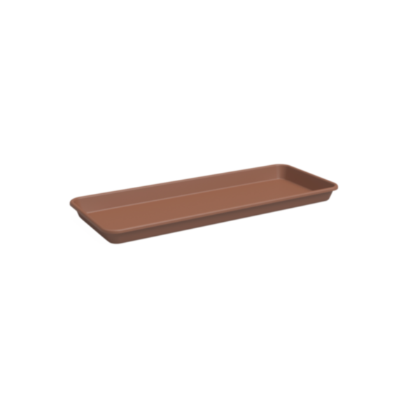 Soucoupe Madagascar rectangulaire 80 cm terre cuite - ARTEVASI