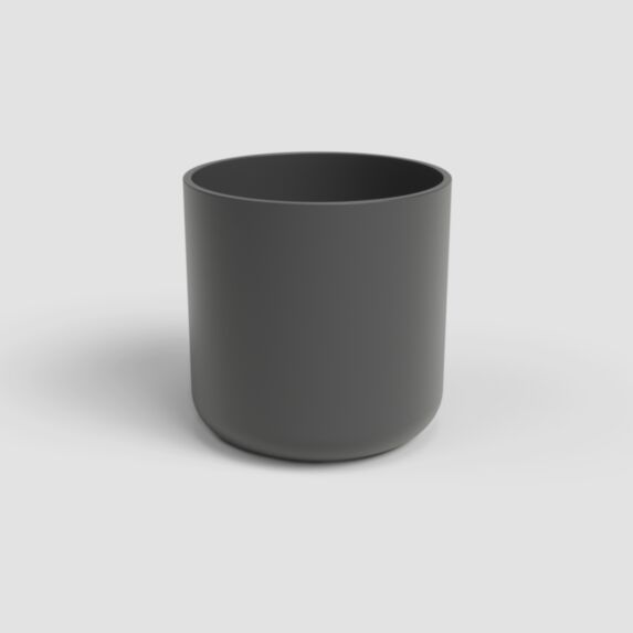 Cache-pot Juno 16,5x16,5x15,5cm anthracite - ARTEVASI