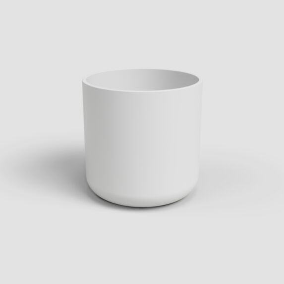 Cache-pot Juno 16,5x16,5x15,5cm blanc - ARTEVASI