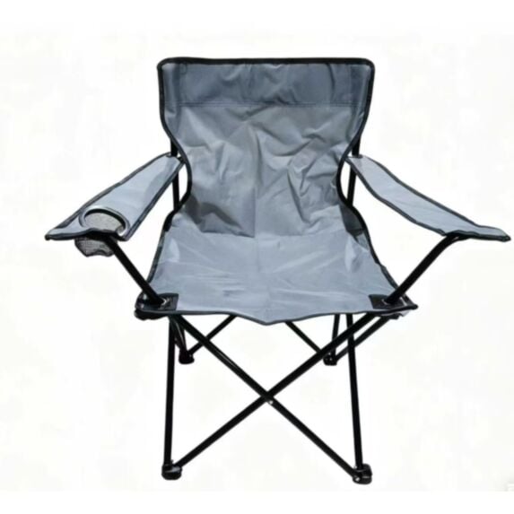 Chaise camping Horizon acier gris 83cm