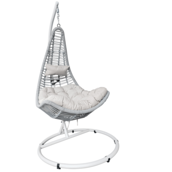 Chaise balançoire suspendue Lunar en forme de lune