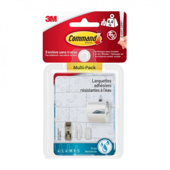 16 Languettes de fixation - 3M COMMAND