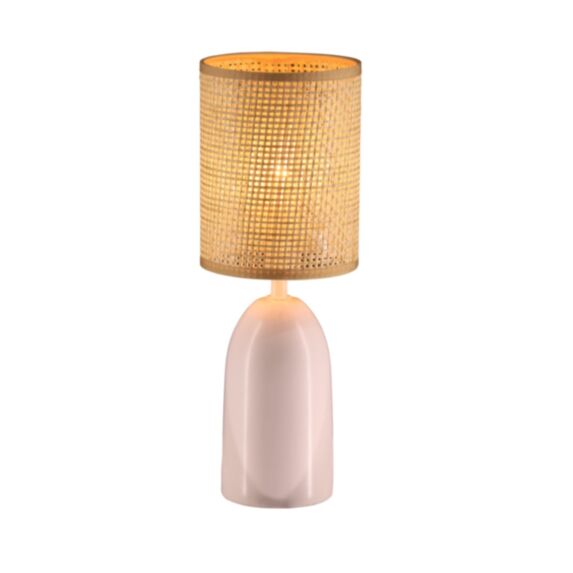 Lampe de table Lumen Ø13 x H33 cm céramique beige