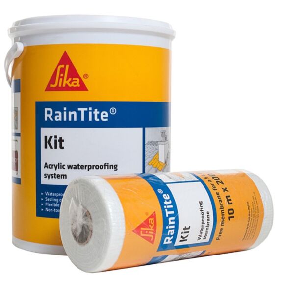 Peinture étanche charbon 5L -SIKA RAINTITEKIT