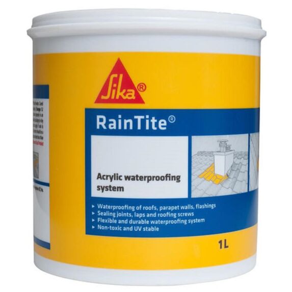 Peinture étanche noire 1L -SIKA RAINTITEKIT