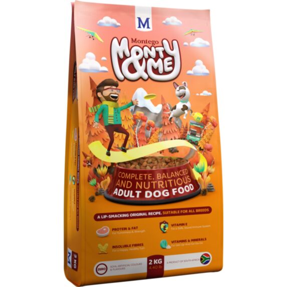 Croquettes chien adulte toute race Monty & Me 2 kg - MONTEGO