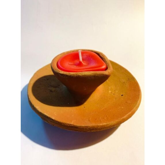 Lot de 2 bougies avec plateau Divali