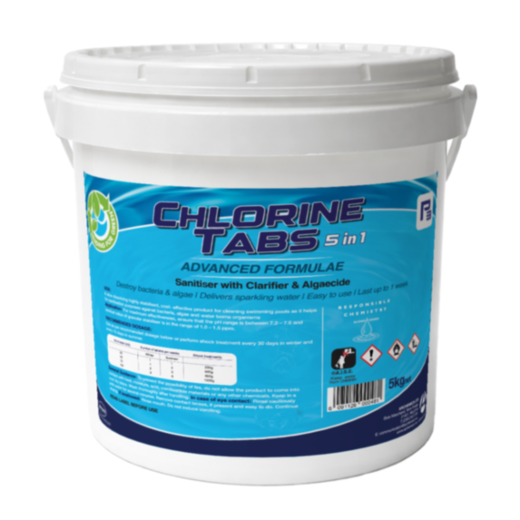 Chlorinating piscine 5 en 1 5kg