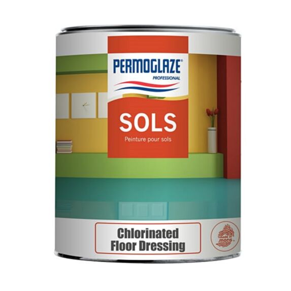 Peinture à base de caoutchouc chloré D.B Grey 1L - PERMOGLAZE Chlorinated Floor Dressing