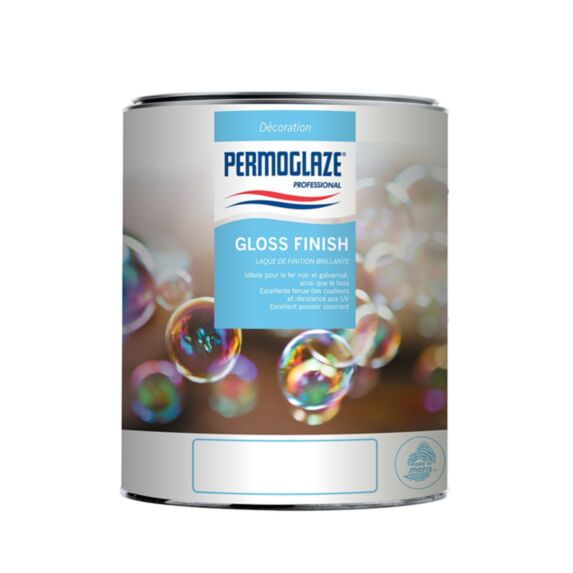 Peinture de premère qualité de finition brillante base medium 1L - PERMOGLAZE Gloss Finish
